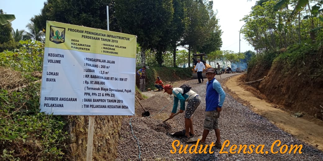 Sempat Viral Di Medsos ,Akhirnya Jalan Paragajen – Gulingjawa dibangun Oleh  Pemdes Nagrak Selatan | SUDUT LENSA
